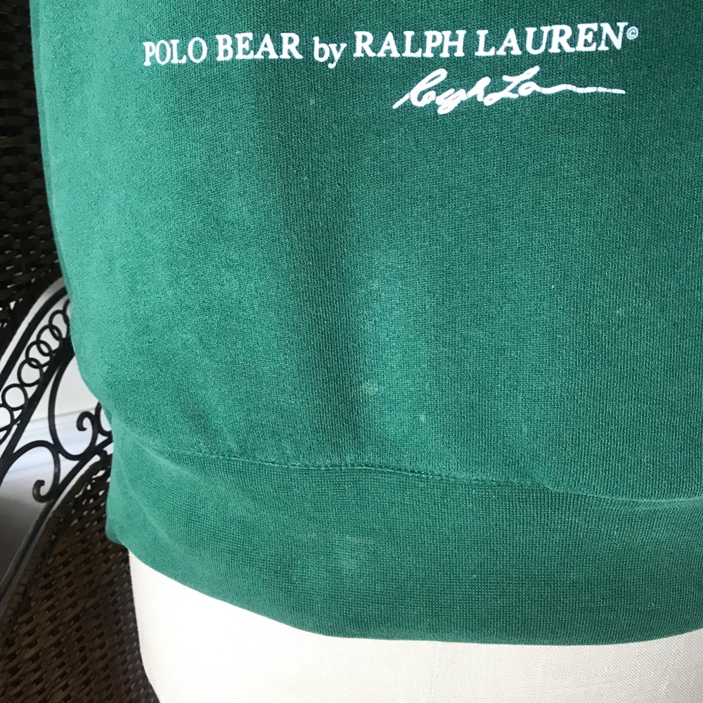 Polo by Ralph Lauren Forest Green Bear Ski Hoodie - Picture 5 of 12